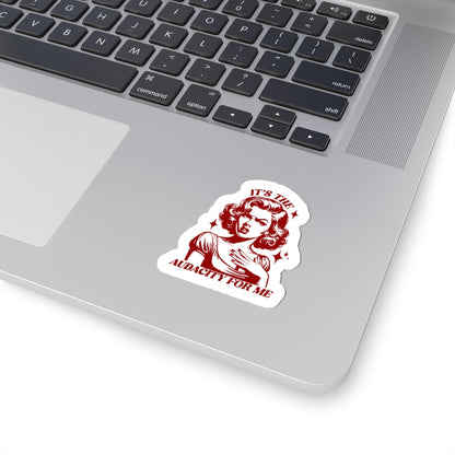 Bold Woman Quote Sticker Retro Look