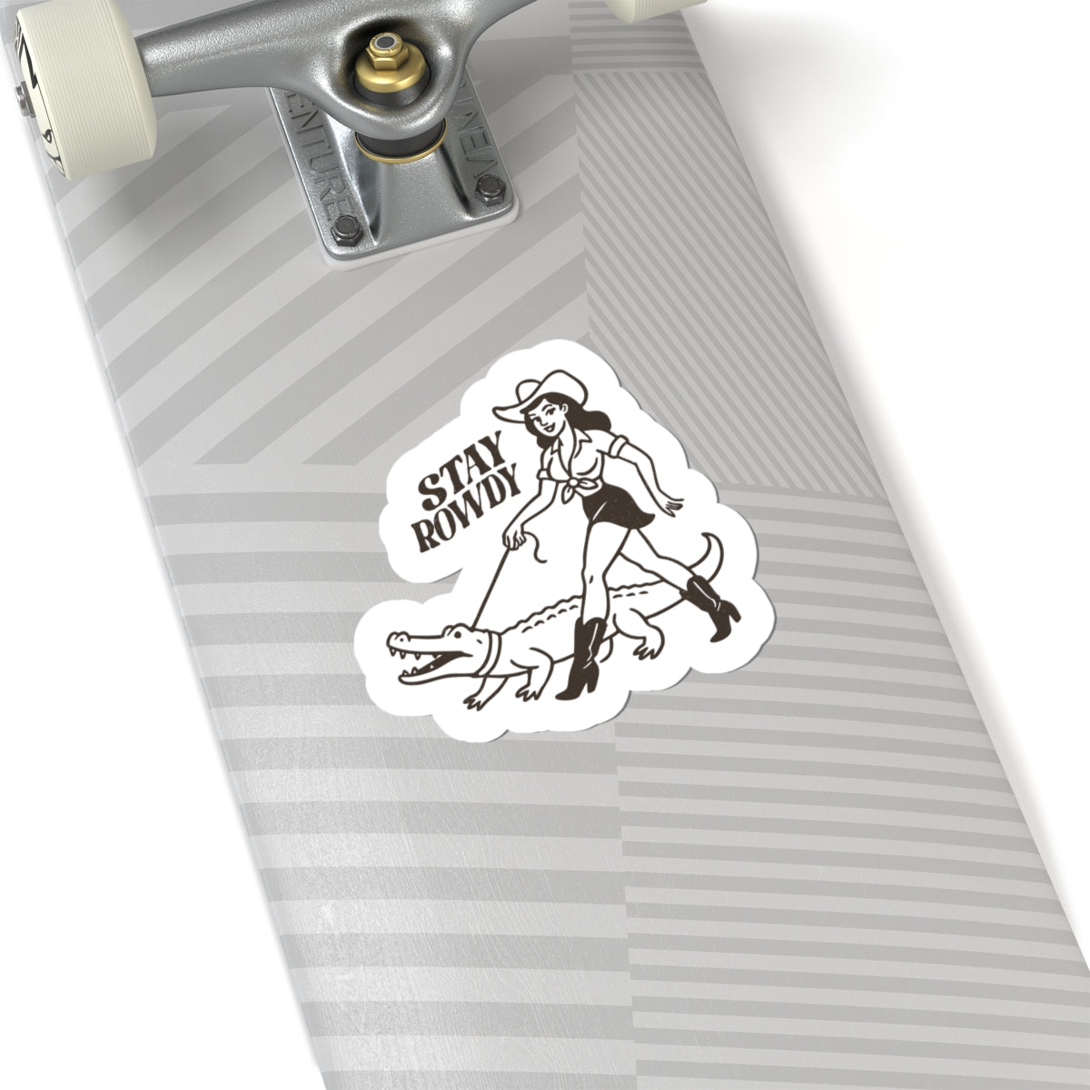 western cowgirl gator sticker decal