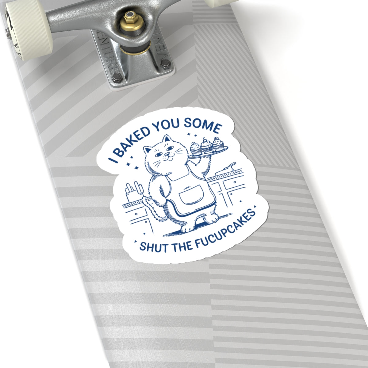 cupcake baking cat sticker