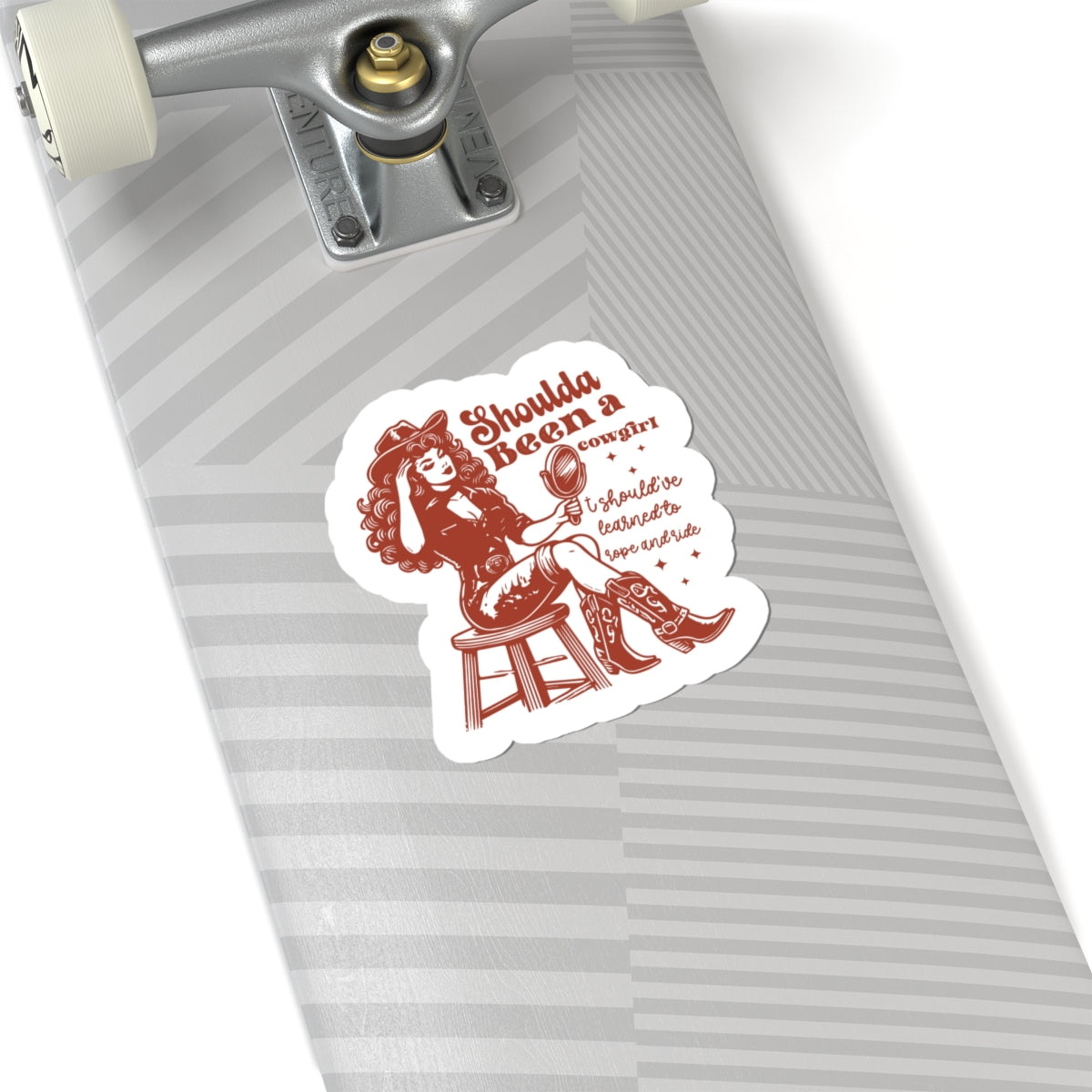cowgirl lifestyle sticker