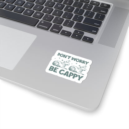 don’t worry be cappy capybara sticker decal