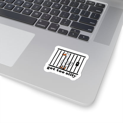 sarcastic goose sticker