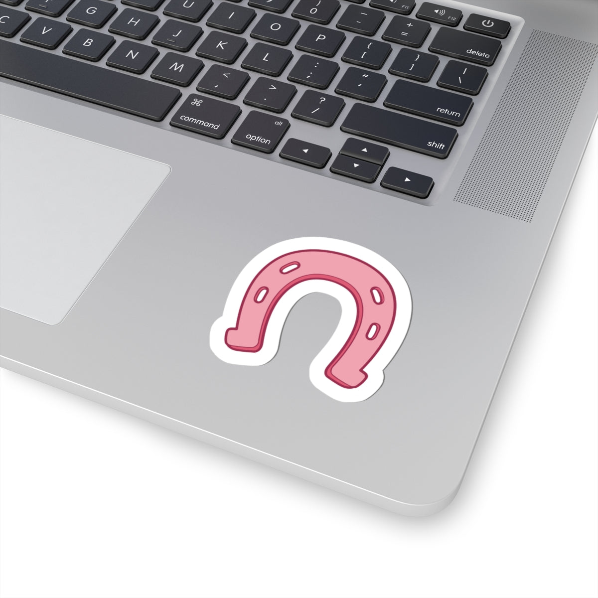 lucky horseshoe decal pink