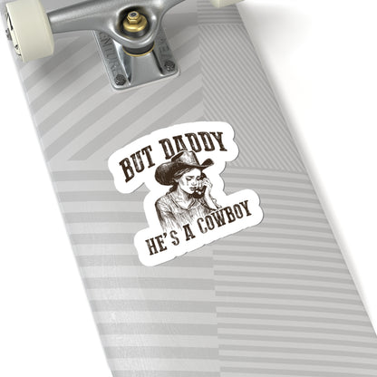 sad cowgirl phone sticker