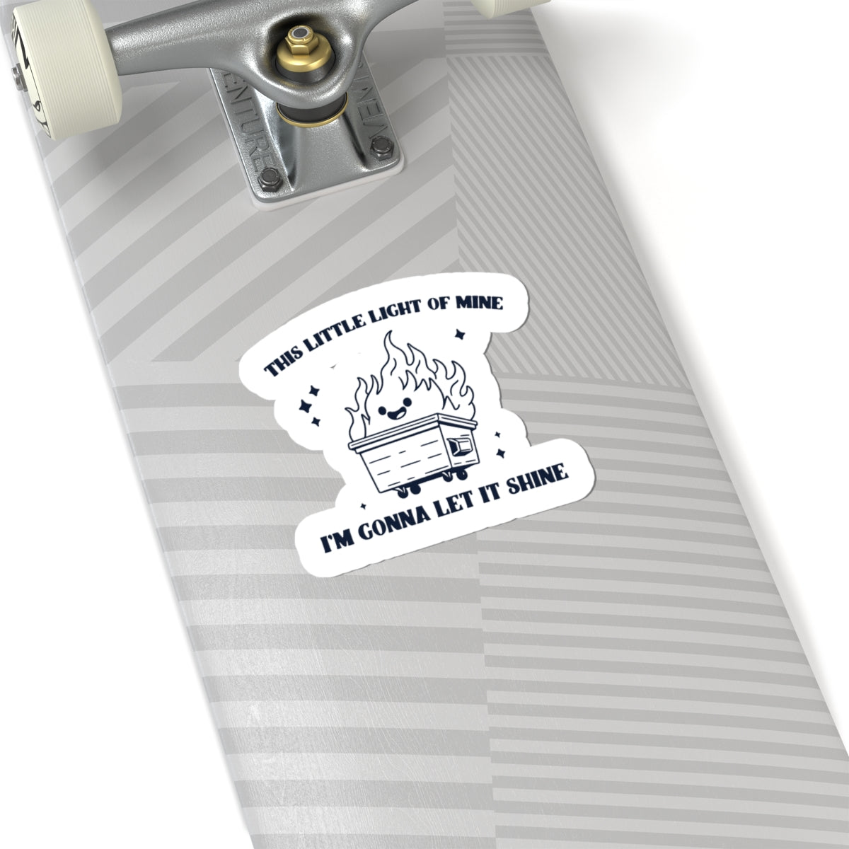 dumpster fire sticker decal