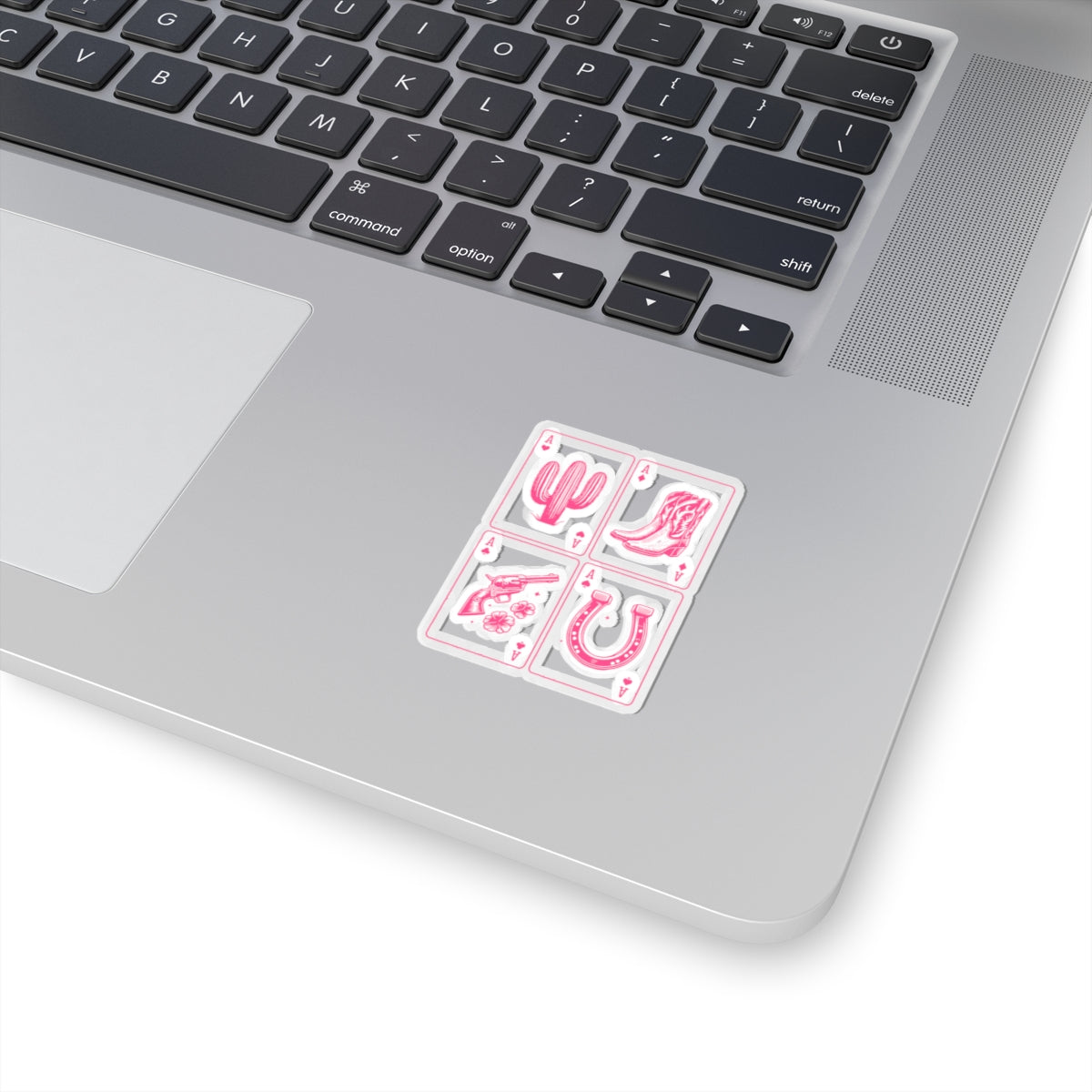 pink western card sticker