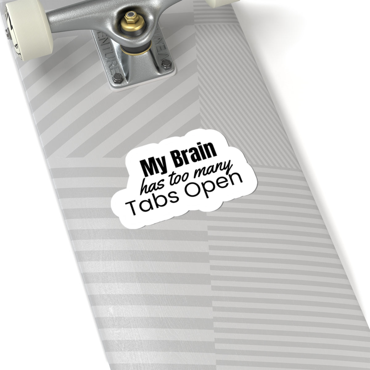 Funny adhd sticker for skateboard 