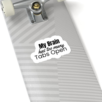 Funny adhd sticker for skateboard 