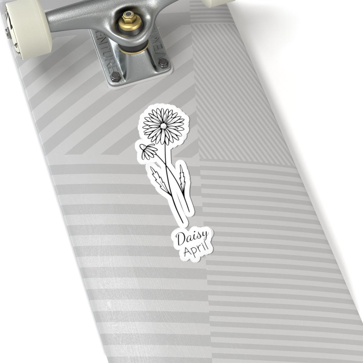 floral line art sticker daisy