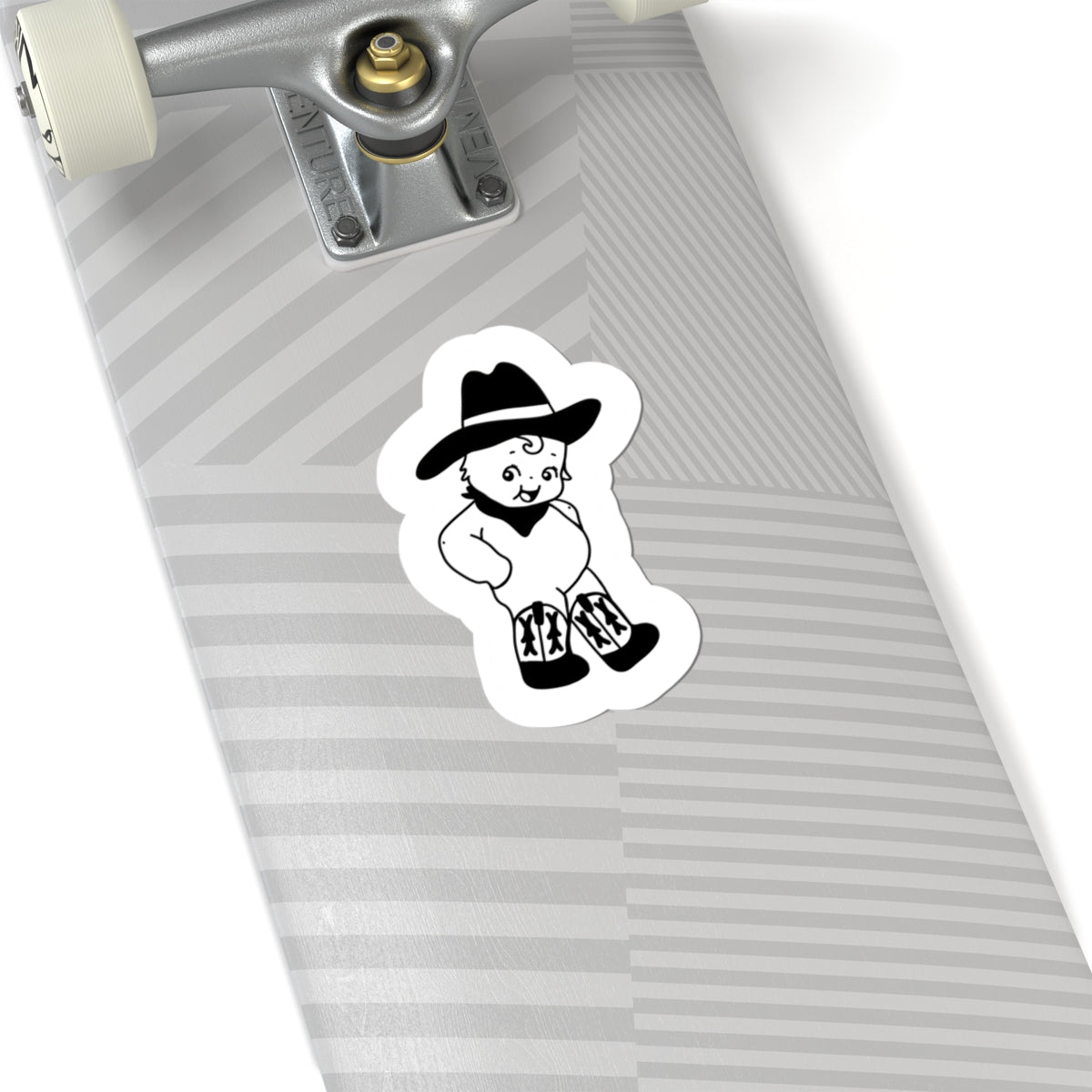 retro cowboy baby illustration