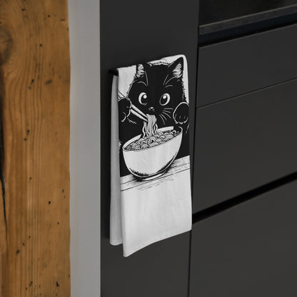 Ramen Cat Tea Towel