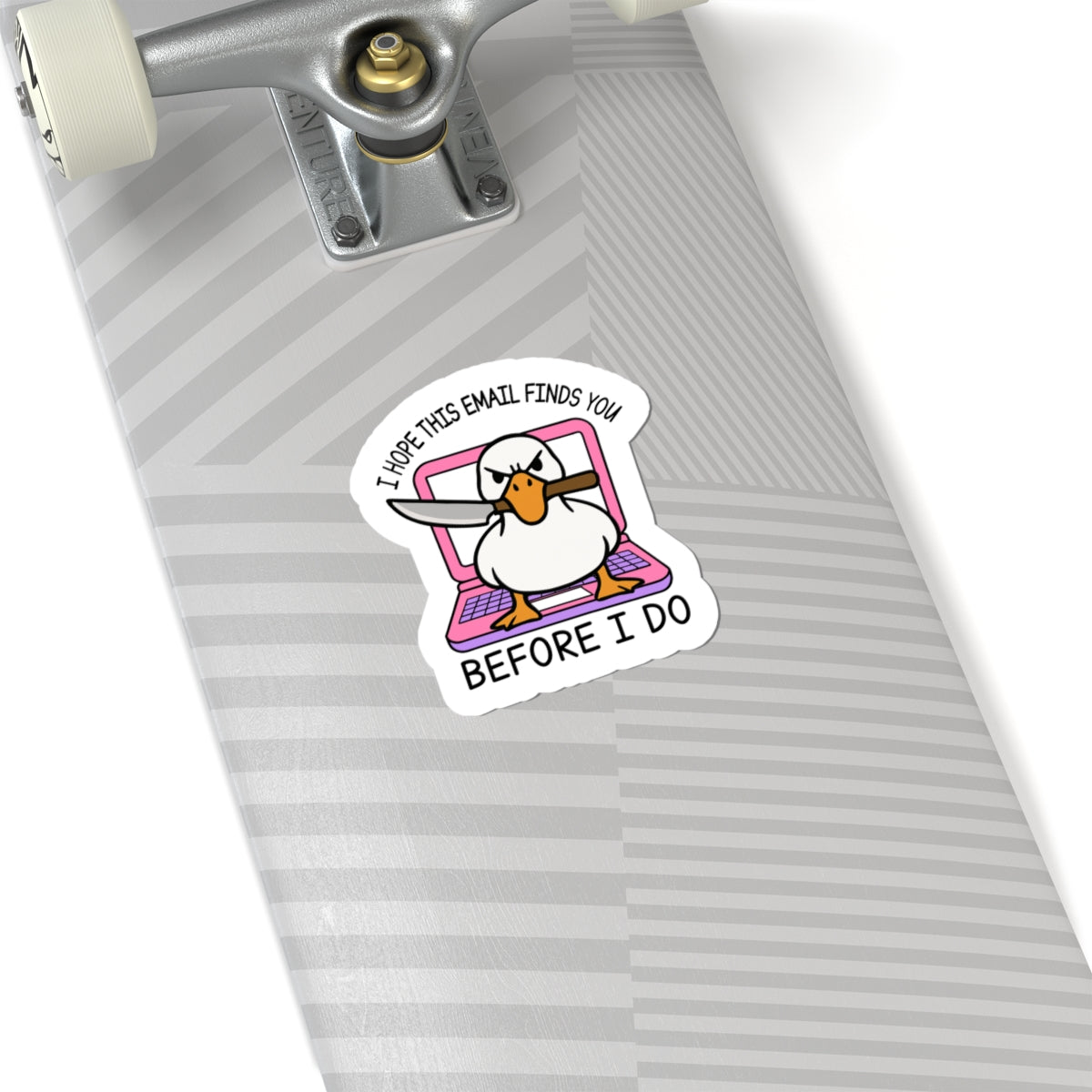 office humor duck sticker