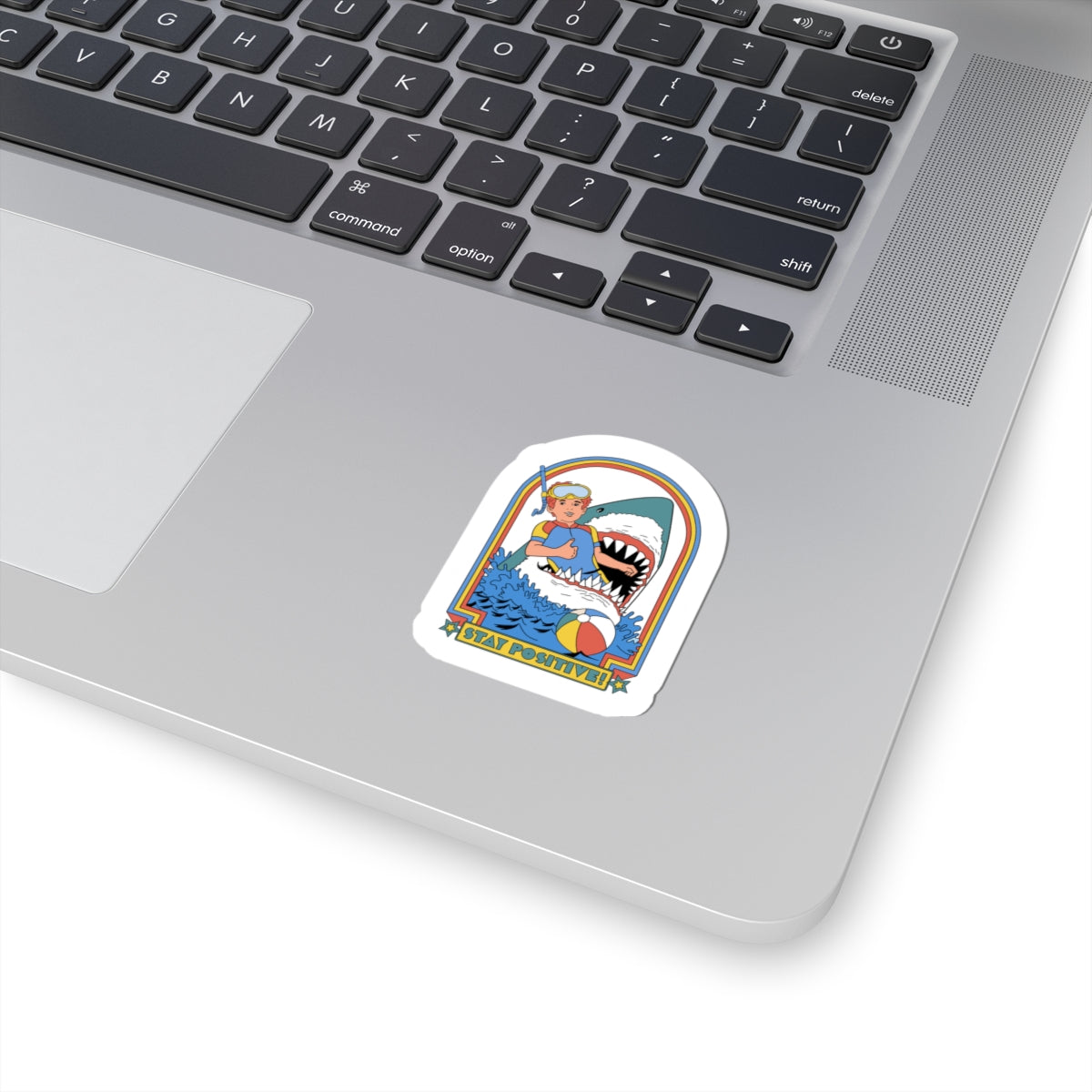 ocean shark graphic sticker