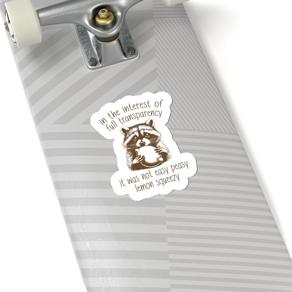 lemon raccoon sticker decal
