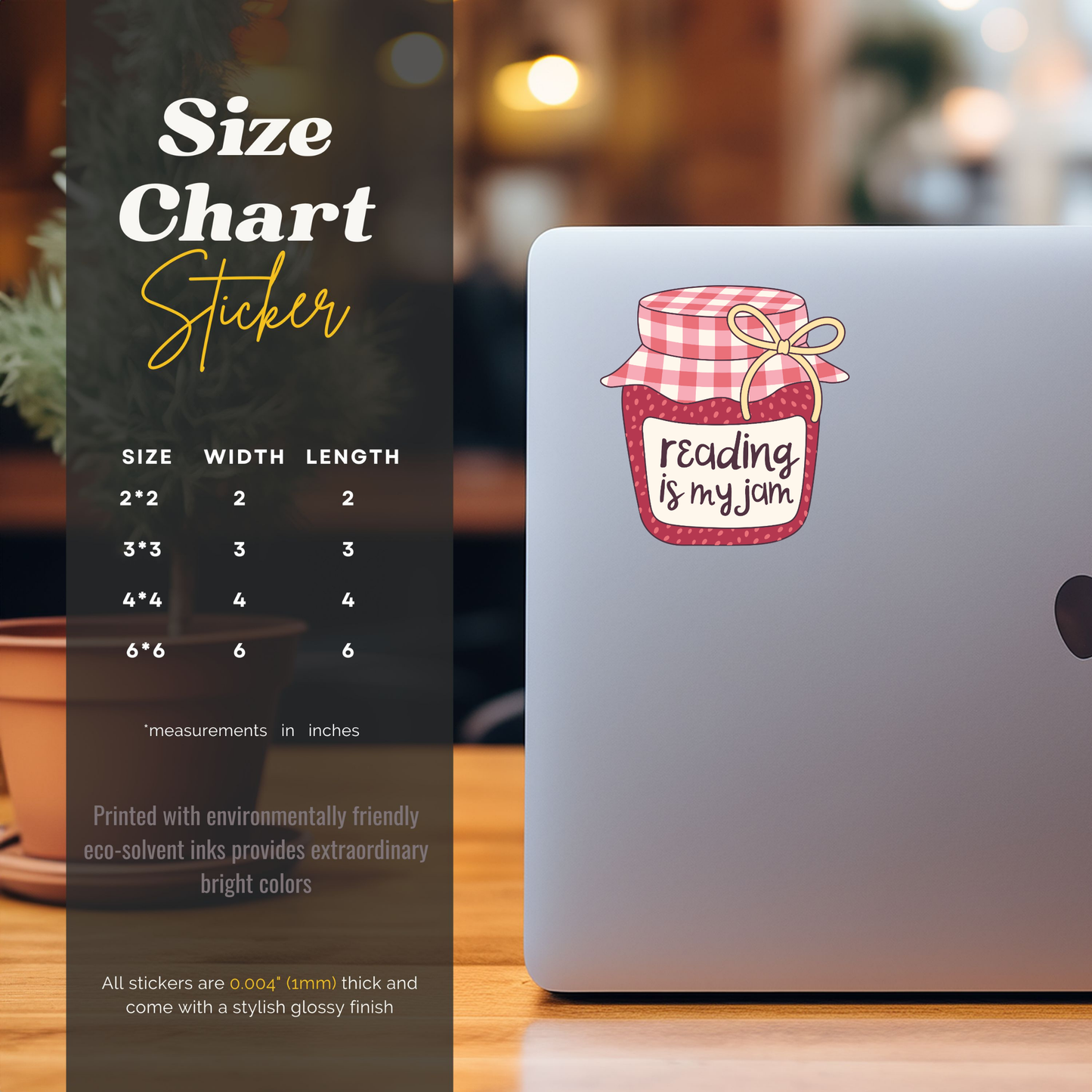 reading aesthetic sticker