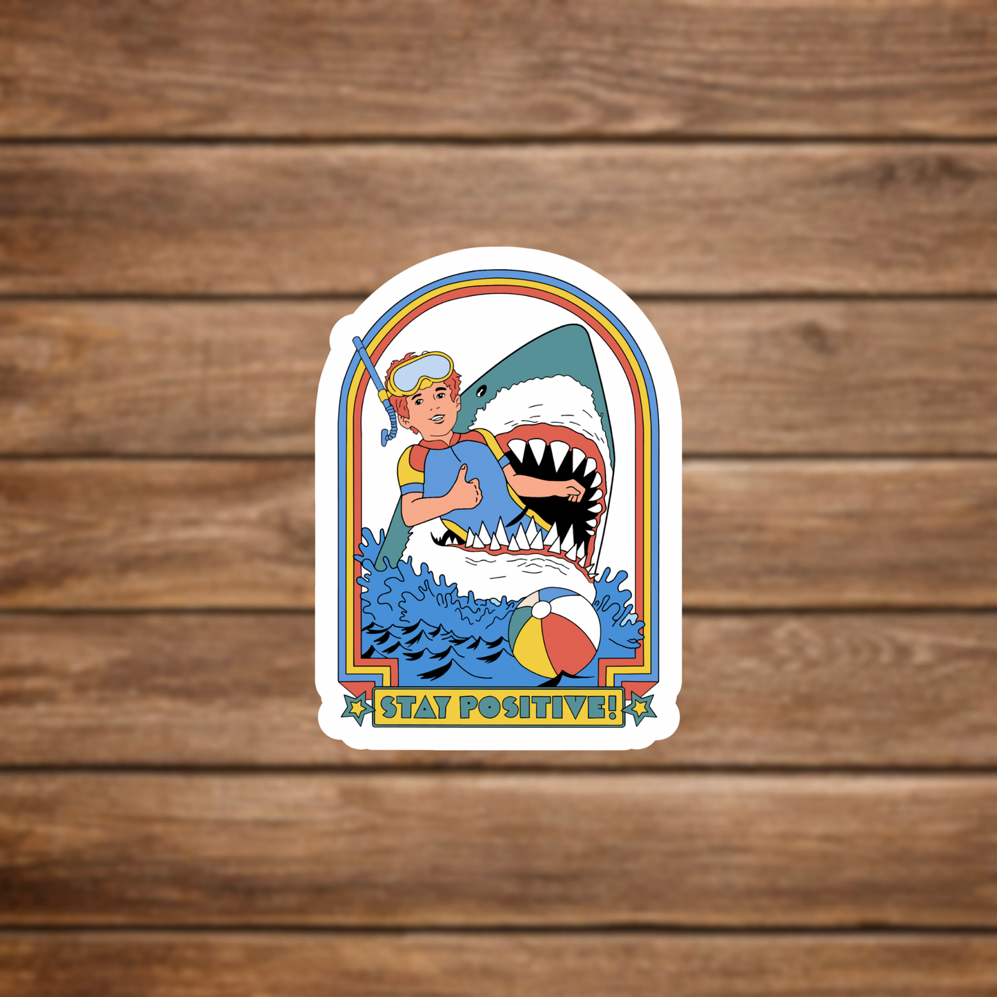 shark attack sticker decal