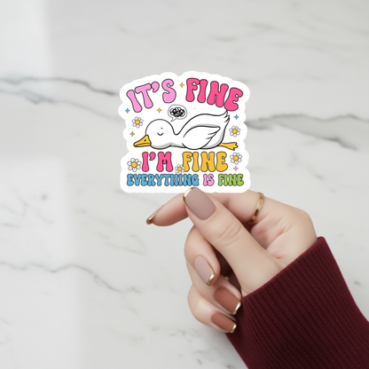 everything is fine goose illustration