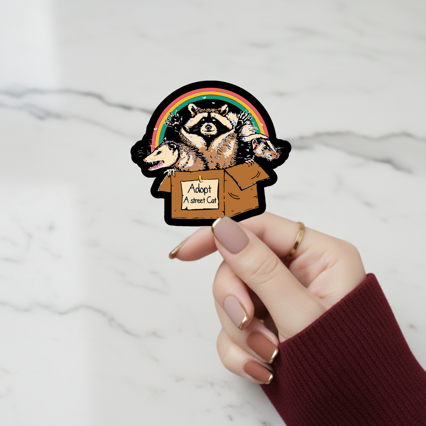 animal rescue sticker design