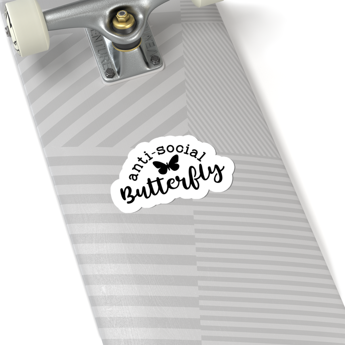 anti social butterfly vinyl sticker