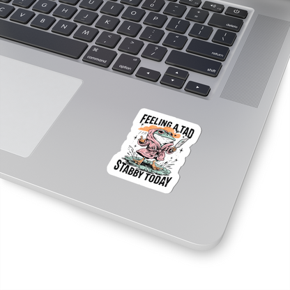 pink robe frog sticker decal