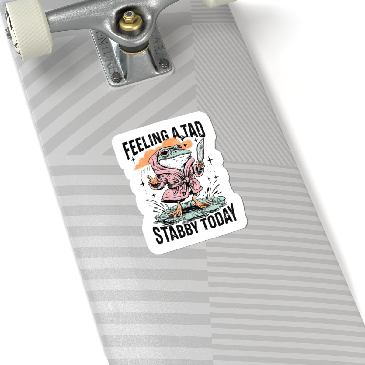 vintage style frog sticker