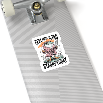 vintage style frog sticker