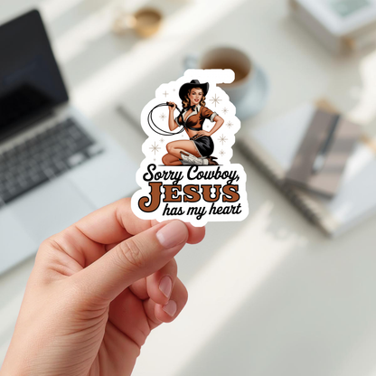 western christian cowgirl decal