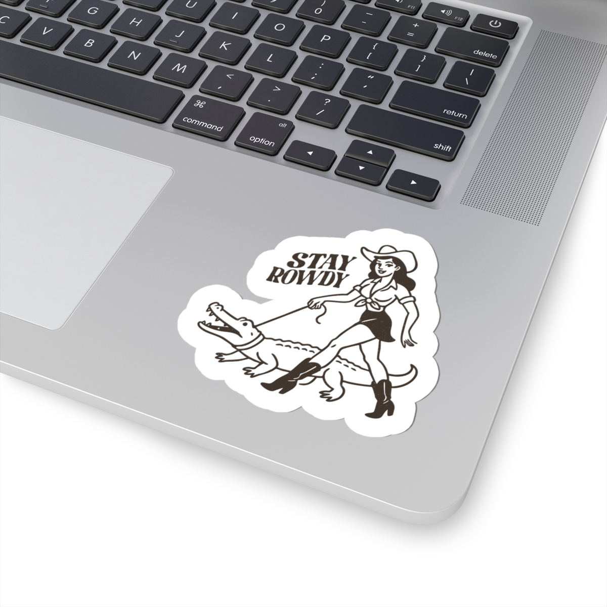 stay rowdy cowgirl alligator sticker