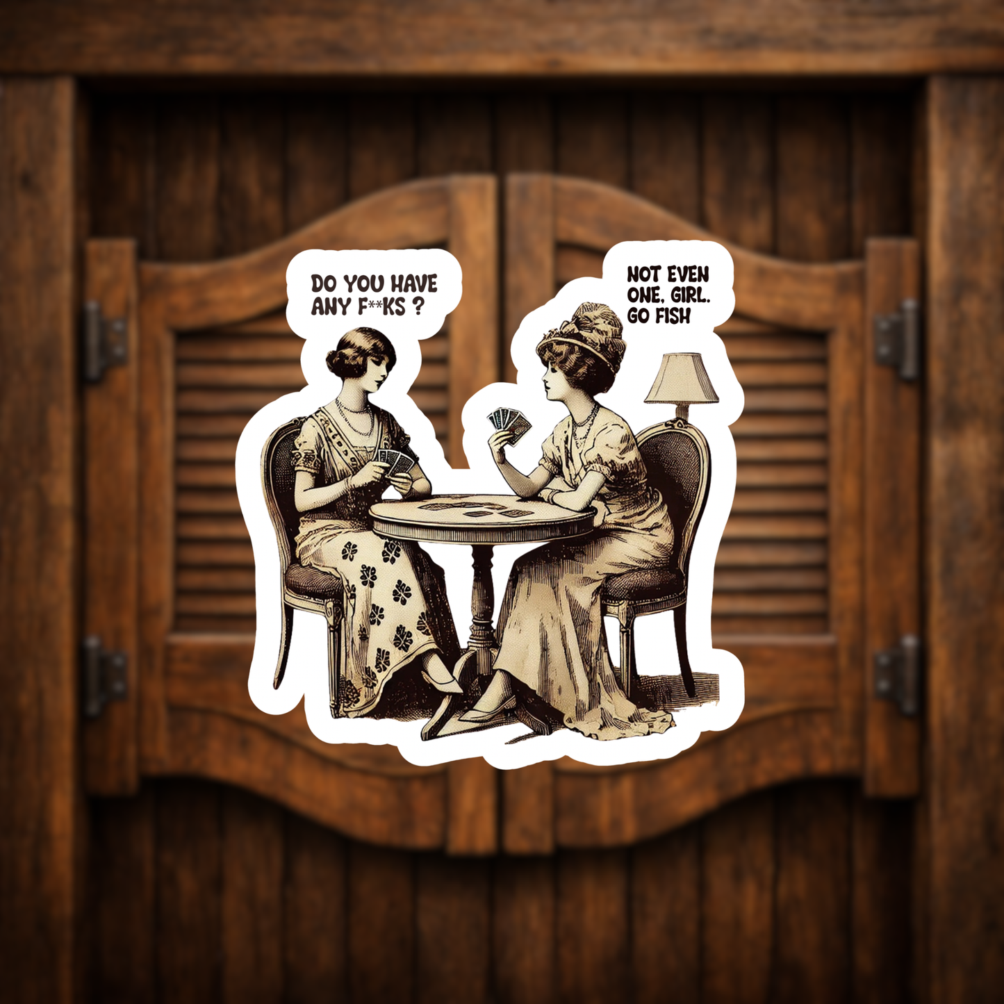 vintage sarcasm sticker