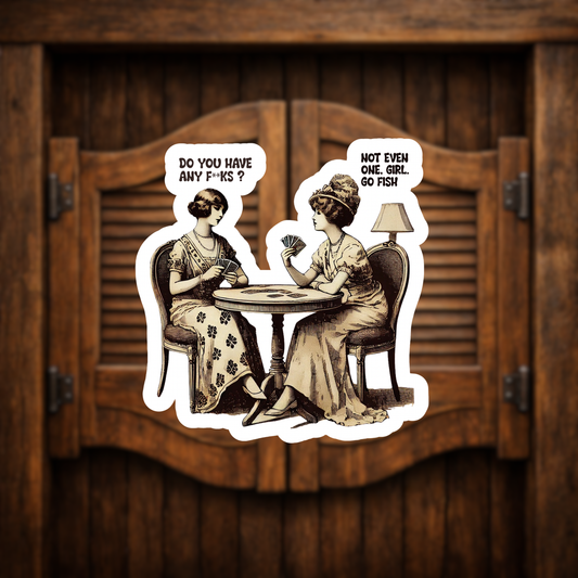 vintage sarcasm sticker