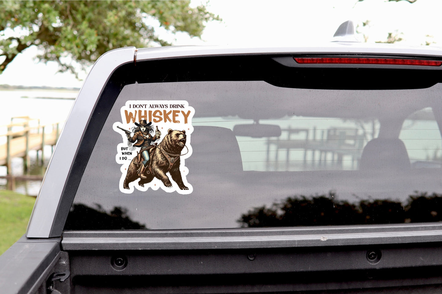 Rodeo whiskey sticker for laptop
