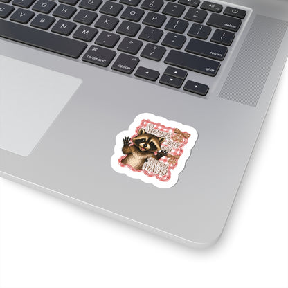 raccoon laptop sticker
