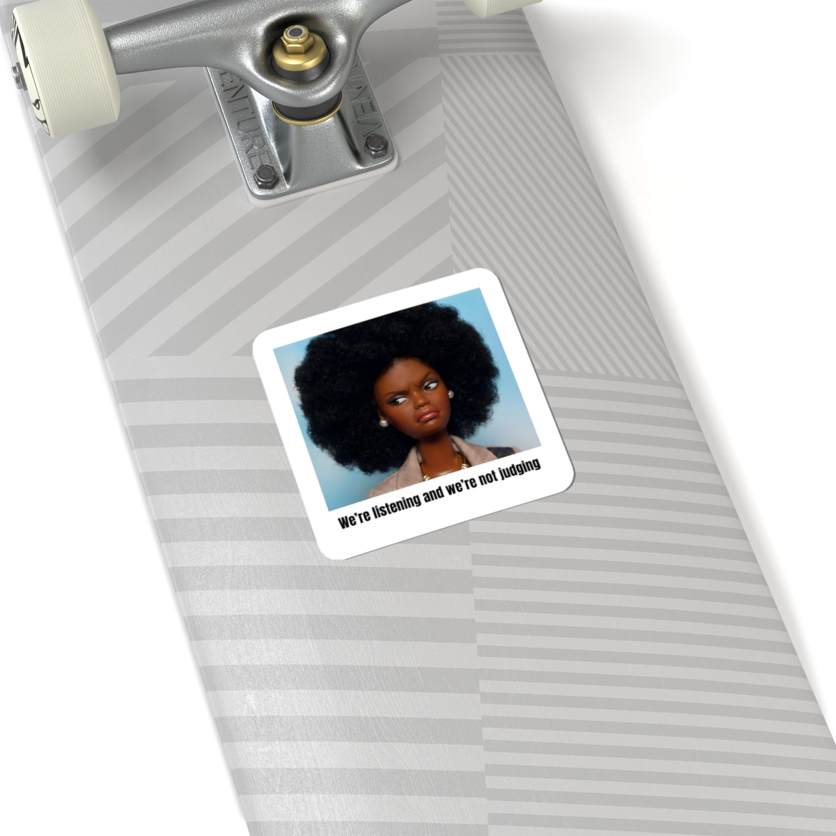 side eye afro puff meme sticker