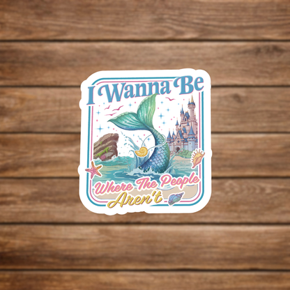 beach aesthetic mermaid sticker