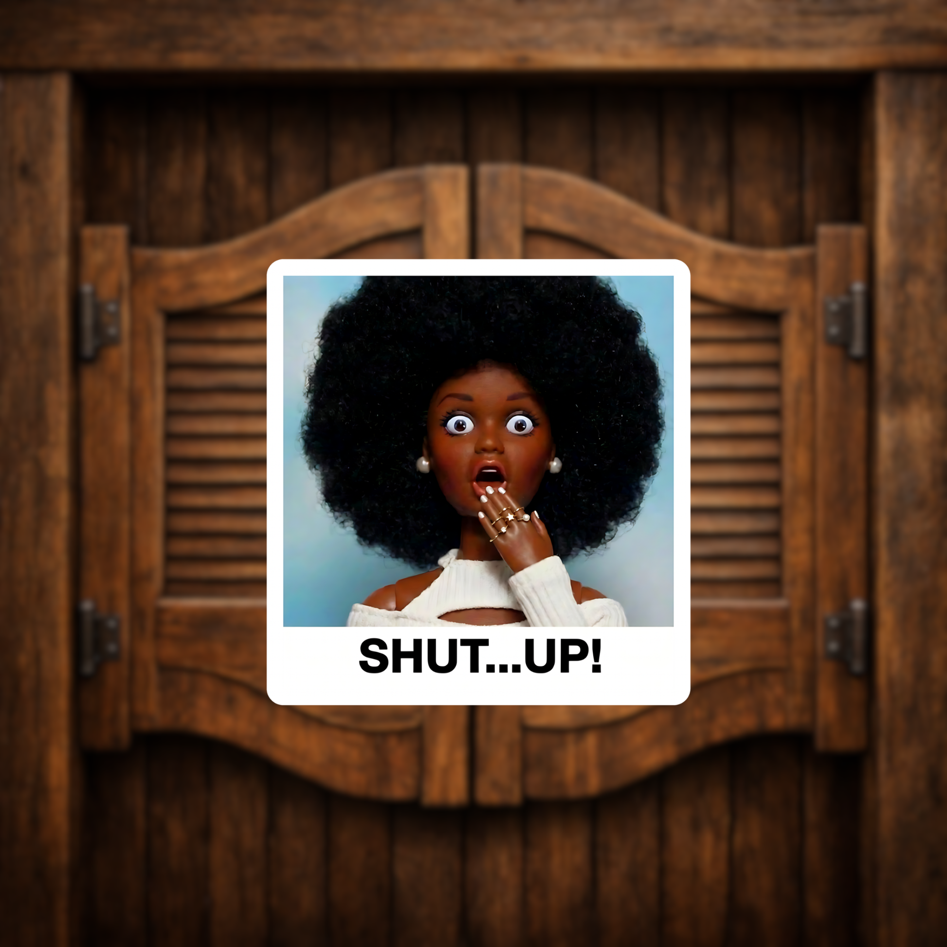 black girl reaction meme sticker
