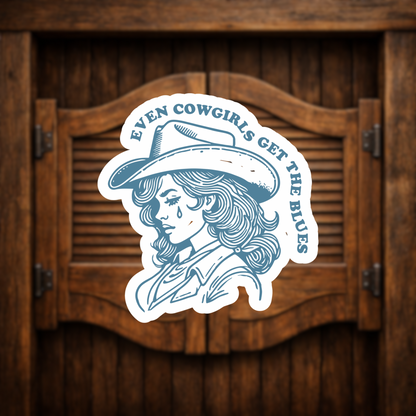 cowgirl sticker western design