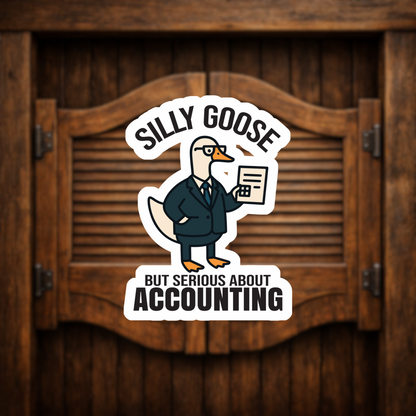 goose accountant sticker