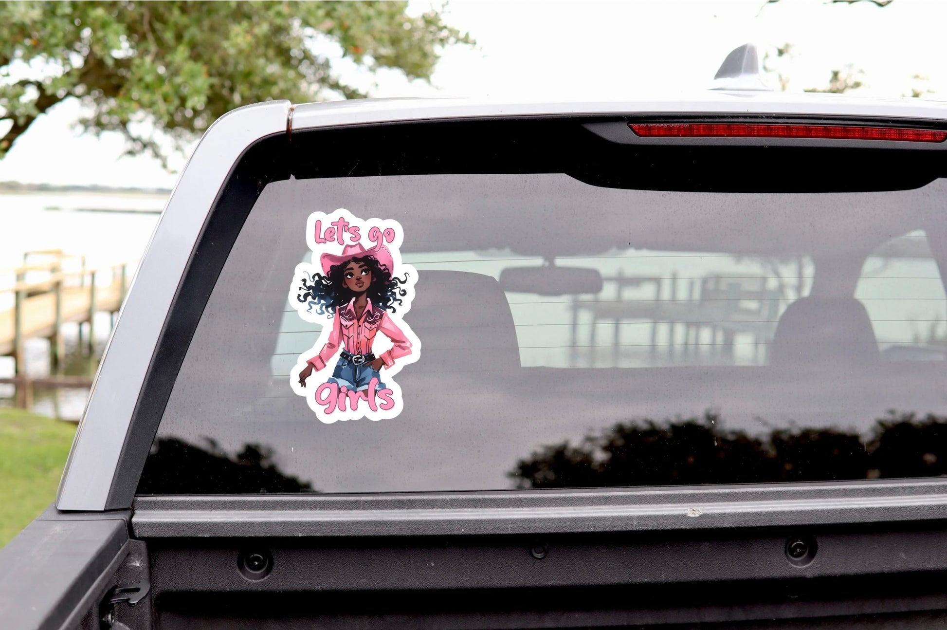 Black Girl Cowgirl Aesthetic Sticker