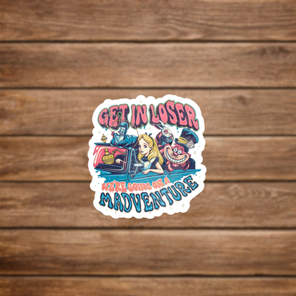 whimsical character sticker design