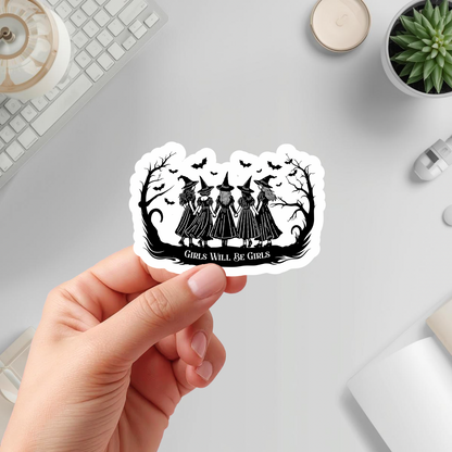 witch circle sticker design