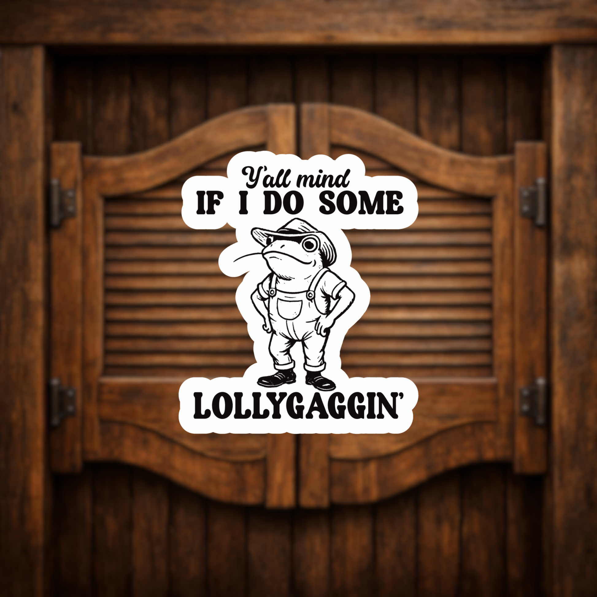 lollygaggin frog sticker