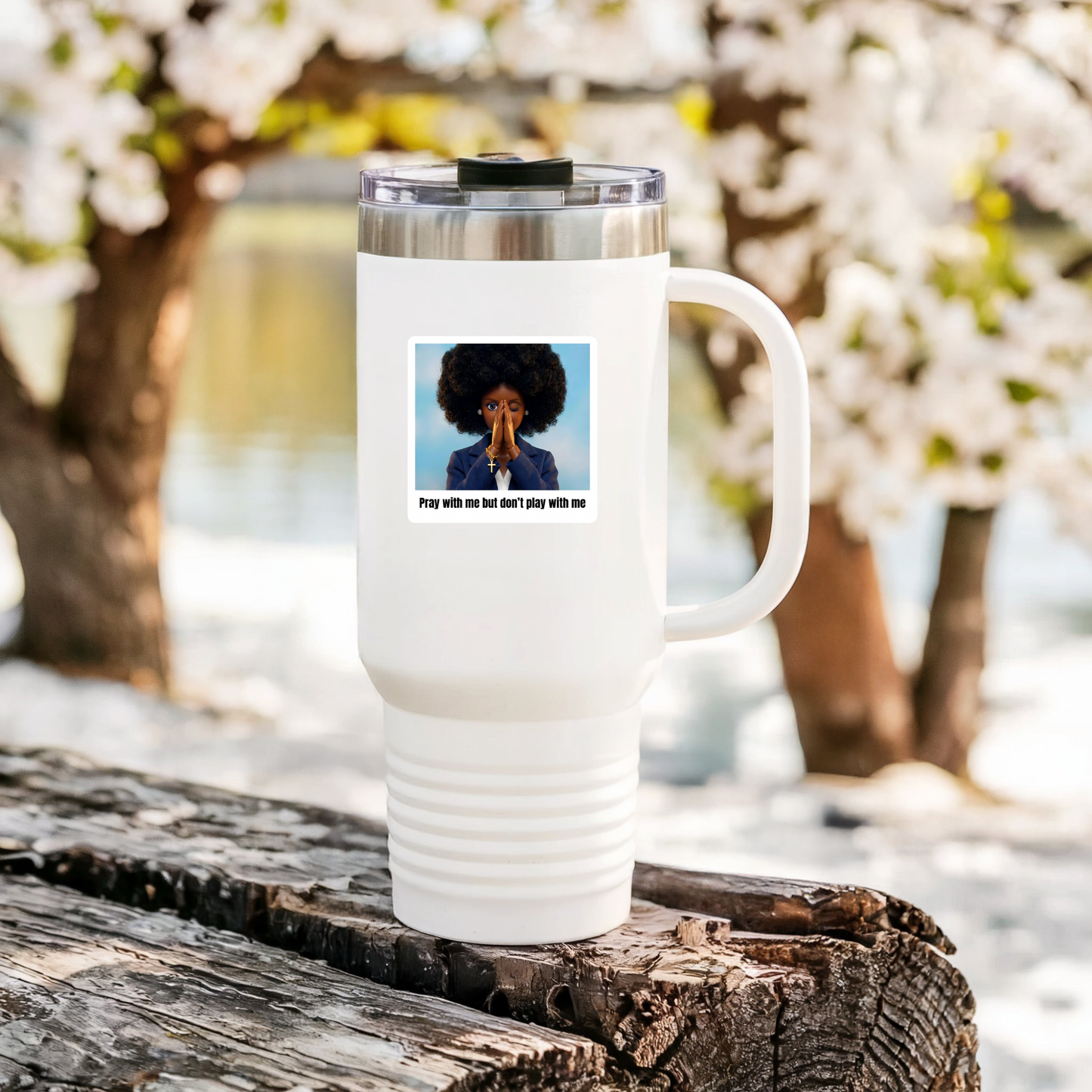 Afro Black Girl Vinyl Sticker