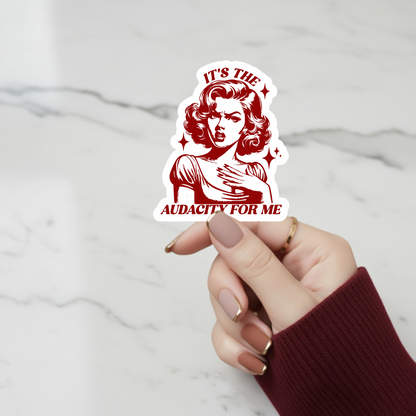audacity quote vinyl sticker decal