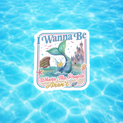 mermaid ocean sticker decal