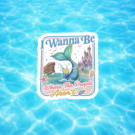 mermaid ocean sticker decal