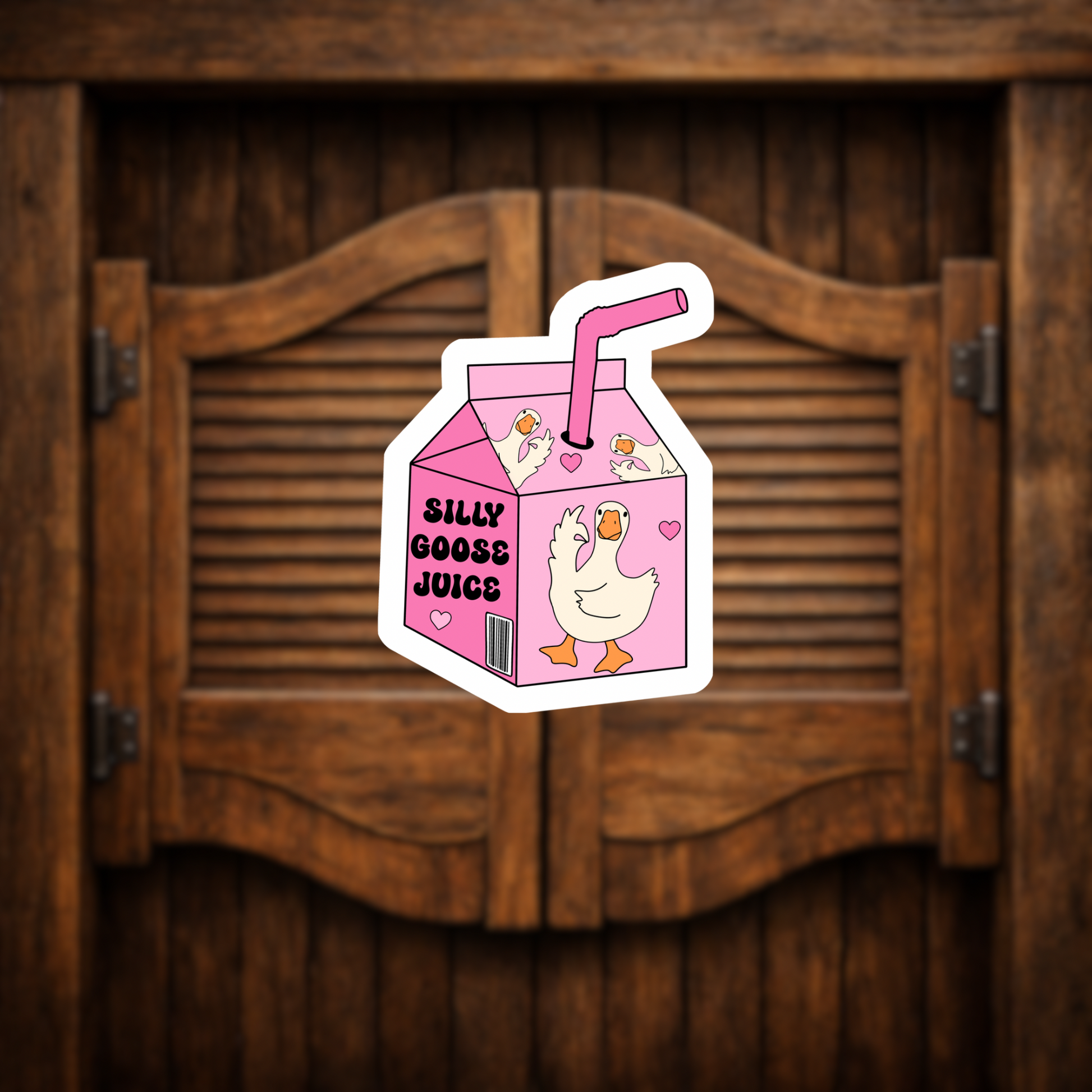 
silly goose juice sticker