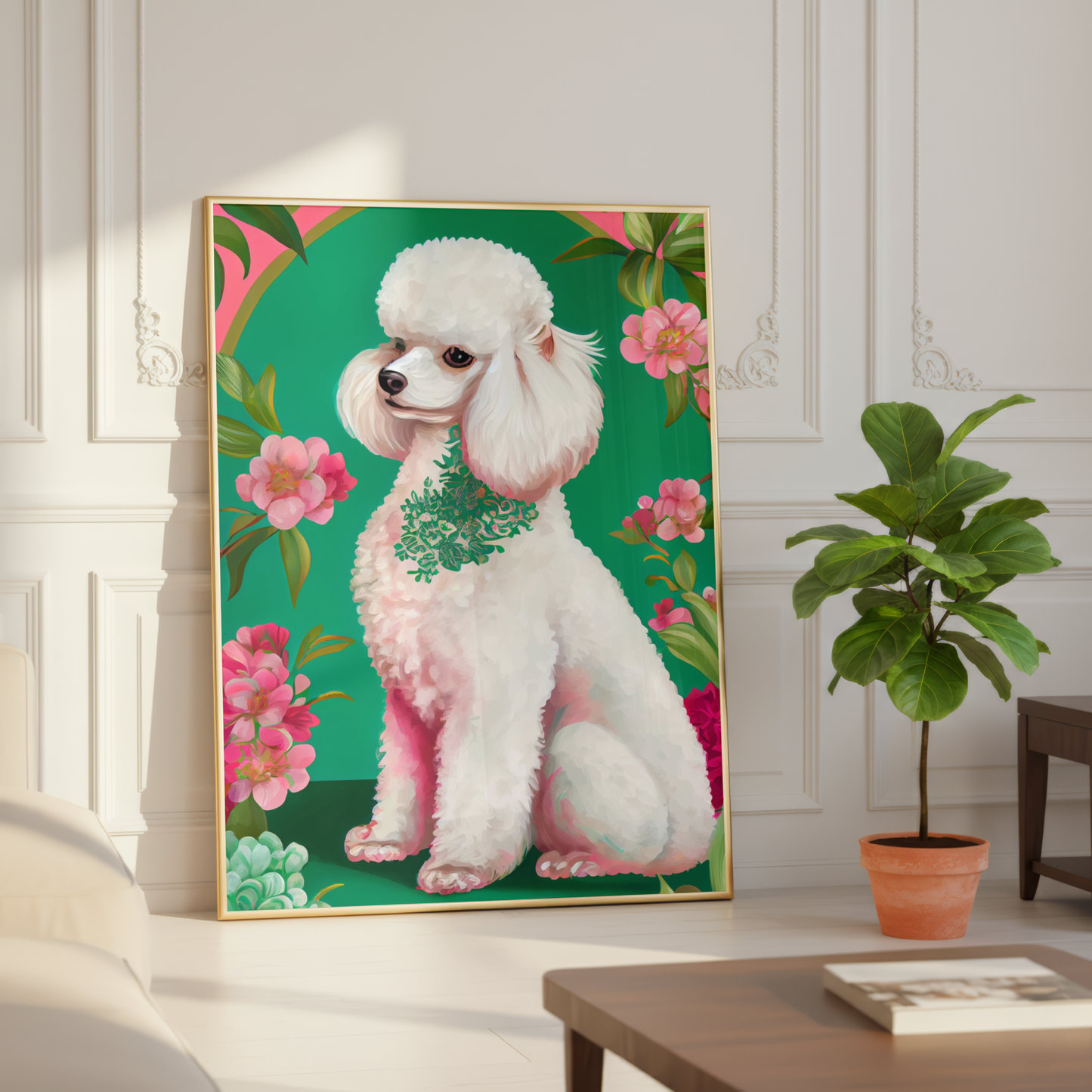 poodle portrait digital download