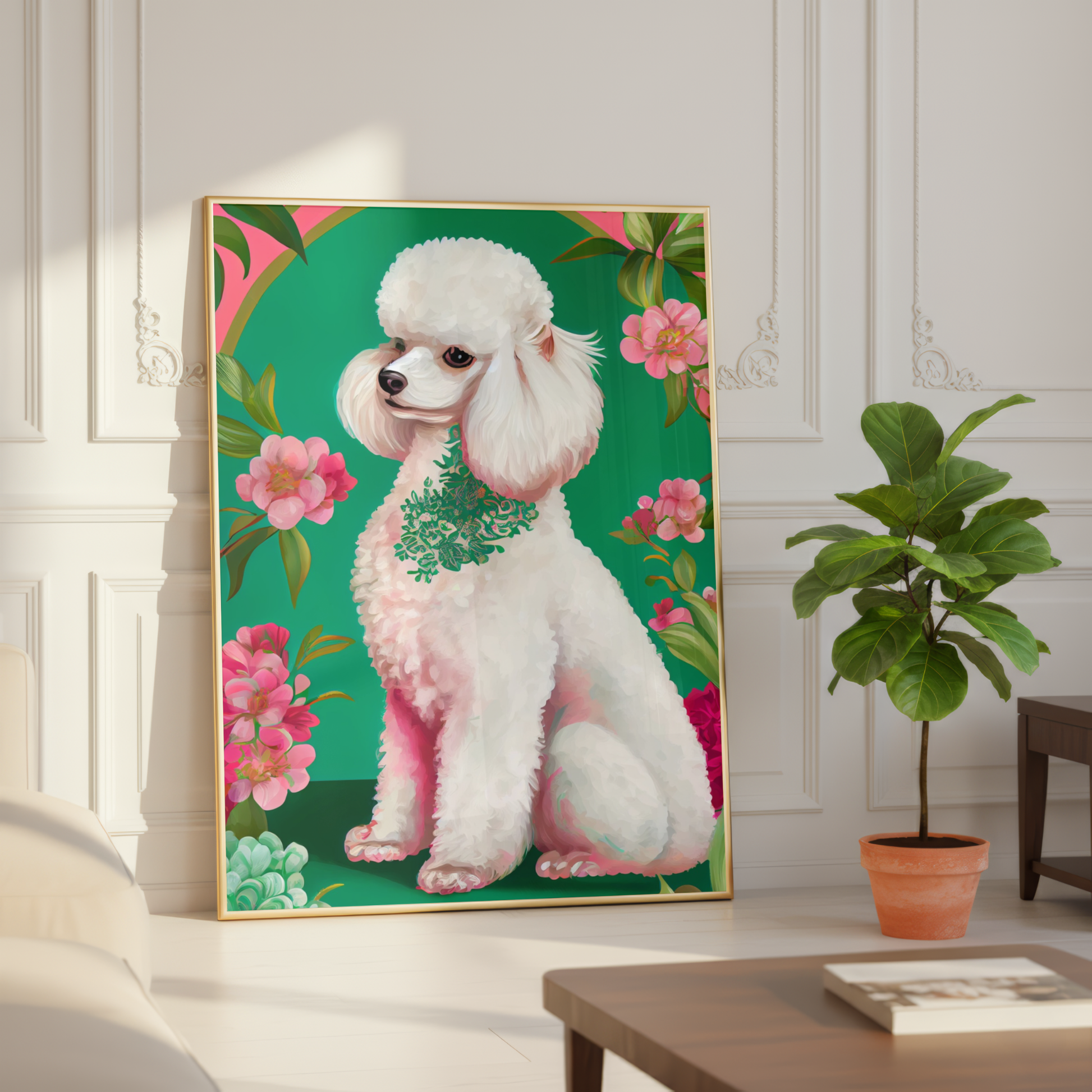 poodle portrait digital download