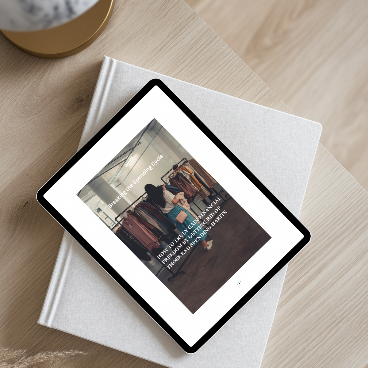 Digital ebook about spending habits and impulse spending
