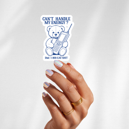 bear phone sticker decal
